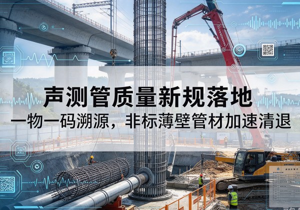 汶川声测管质量新规落地，一物一码溯源，非标薄壁管材加速清退