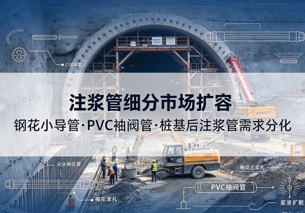 汶川注浆管细分市场扩容，隧道钢花小导管、PVC 袖阀管、桩基后注浆管需求分化